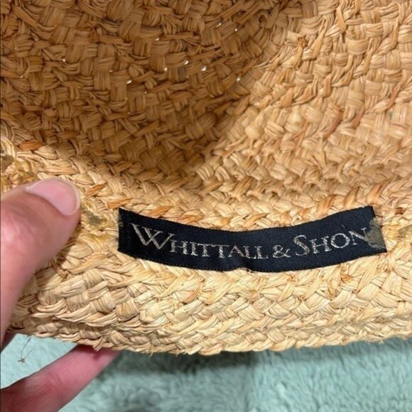 WHITTALL & SHON 100% STRAW SUN HAT - Picture 3 of 5